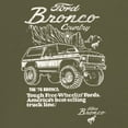 thumbnail image 3 of Ford Bronco Country Tough Free Wheeling 1978 T-shirt Vintage Truck Fan 4x4 Off Road Classic Car Show Men's Tee, 3 of 7