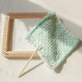 thumbnail image 6 of Knitting Loom, Wooden Yarn Knitting Machine Square Knitting Loom Hand Knitting Tool Wool Knitting Loom Tools Knitting Loom for Making Cushions Scarves Hats Shawls, 10 * 10cm, 6 of 8