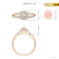 thumbnail image 5 of ANGARA Natural Diamond Ring with Accented Split Shank in 14K Rose Gold for Women (Size-3.7mm| Color-H| Clarity-SI2) | April Birthstone, Anniversary, Jewelry Gift for Women | Natural Diamond Ring, 5 of 9
