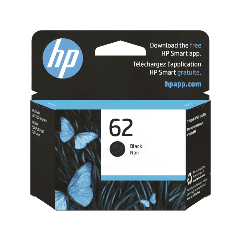 HP 62, (C2P04AN) Black Original Ink Cartridge HP 62, (C2P04AN) Black Original Ink Cartridge