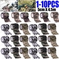 thumbnail image 2 of Cinta ciega de camuflaje para caza al aire libre, vendaje elástico autoadhesivo, envolturas impermeables, protector táctico no tejido, 1-10 piezas, 2 of 5