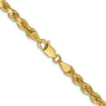 thumbnail image 3 of 14K Yellow Gold Rope Chain Styles Necklace 4.25 mm Diamond-Cut 22 inch, 3 of 4