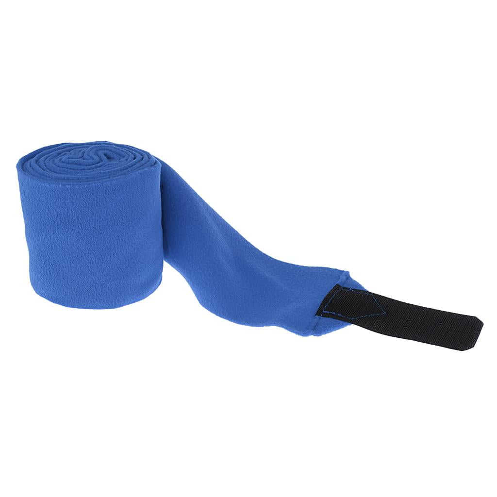 Wswqop 4 Pack Professional Equine Horse Tack Grooming Leg Wrap , for Men Women Outdoor Blue