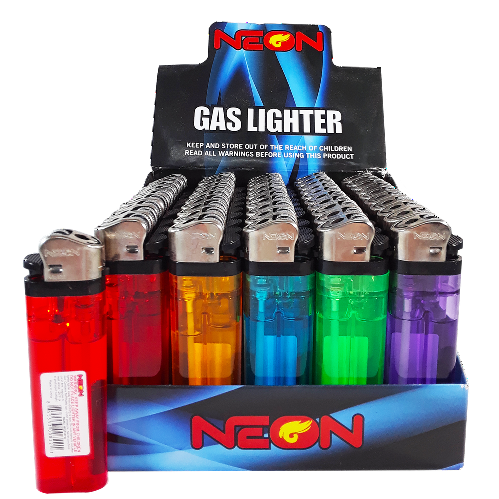 Neon Premium Disposable Butane Lighters Pack Lot of 500 Pcs Classic