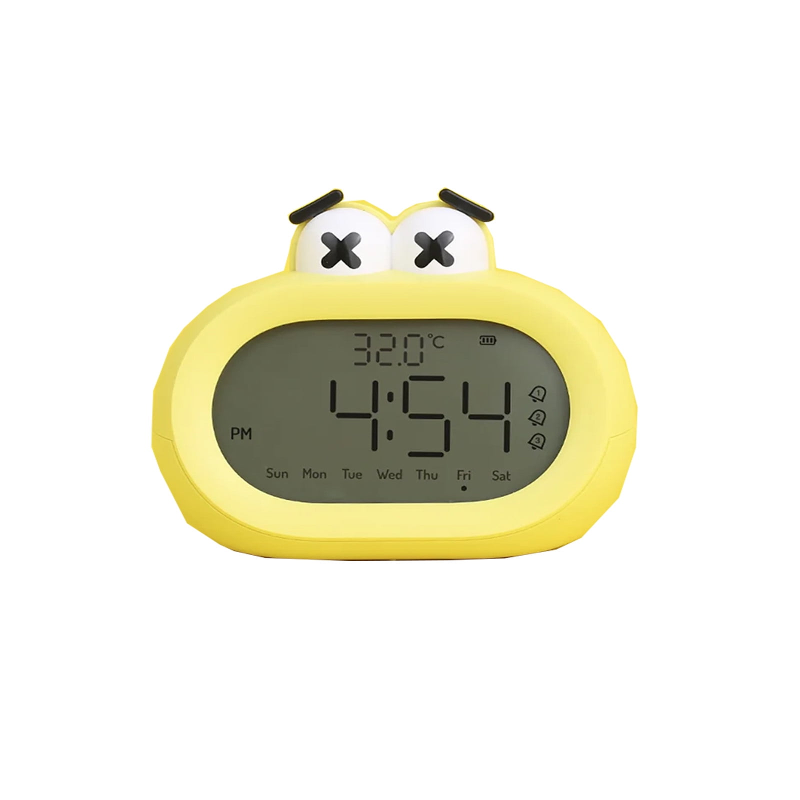 Wovilon Led Digital Desk Clock Big Mouth Alarm Clock,Big Mouth Alarm