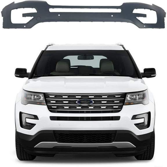 SHZAITOR Front Bumper Replacement for 2016 2017 Ford Explorer SUV 2016 2017 FO1000725 FB5Z17D957BPTM