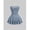 Dusty Blue, variant on Dusty Blue Womens Strapless Ruched Bust Double Layer Ruffle Skirt Mini