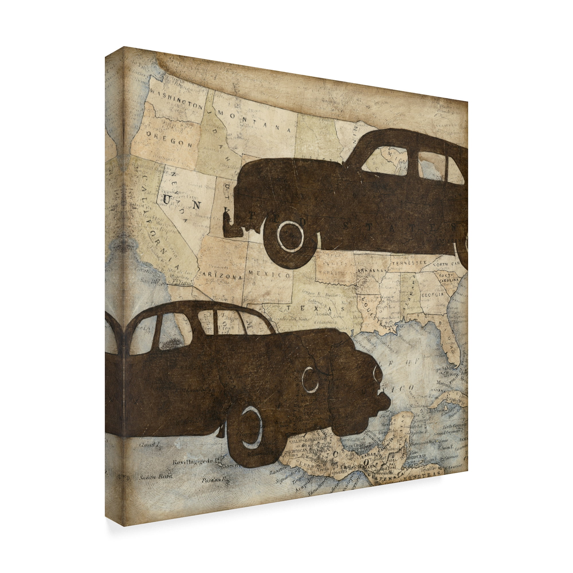 Trademark Fine Art 'Travel Silhouette IV' Canvas Art by Megan Meagher