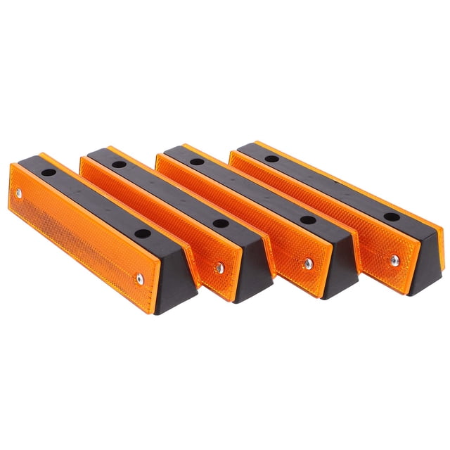 AURARMLET 4Ud Reflectantes Para Entrada Vehicular Resistente Al Con Contorno Rectangular