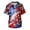 Red, variant on 4th Of July Scrubs Top for Men Casual Patriotic V-Neck Short Sleeve Graphic Printed Scrub Tops Summer Comfort Stretch Medical Workwear with Pockets Navy XXL