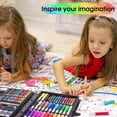 thumbnail image 4 of Set de Arte Profesional 288 Piezas, Kit Dibujo Colores Profesionales, Boceto y kit, Colorear, Ideal Regalo para Niños Niñas, Adultos, Principiantes Artistas 288PCS-NEGRO, 4 of 7