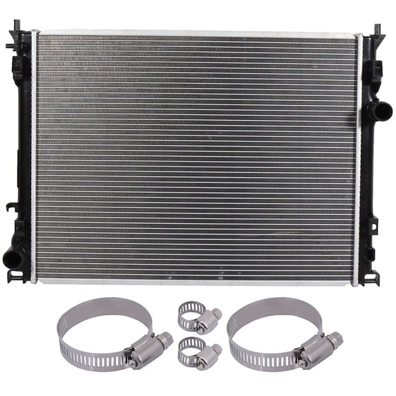 AUTOMUTO Complete Radiator Fit for 2005 for Dodge Magnum Wagon SXT Special Edition and 4 pcs Oil Hose Clamps