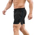 thumbnail image 4 of Men's Mesh Booty Workout Shorts 3 Inch Lightweight Quick Dry Athletic Sportswear Gym Workout Retro Running Short Shorts Dark Blue, 4 of 5