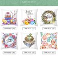thumbnail image 4 of Almohada De Huevo De Conejo De Pascua, Decoraciones Para El Hogar De Pascua, Funda De Almohada Cuadrada Duradera Para Sofá, Librería, Fiesta Yuarrent HA044715-07, 4 of 6