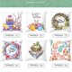 thumbnail image 4 of Almohada De Huevo De Conejo De Pascua, Decoraciones Para El Hogar De Pascua, Funda De Almohada Cuadrada Duradera Para Sofá, Librería, Fiesta Speravity HA044715-07, 4 of 6