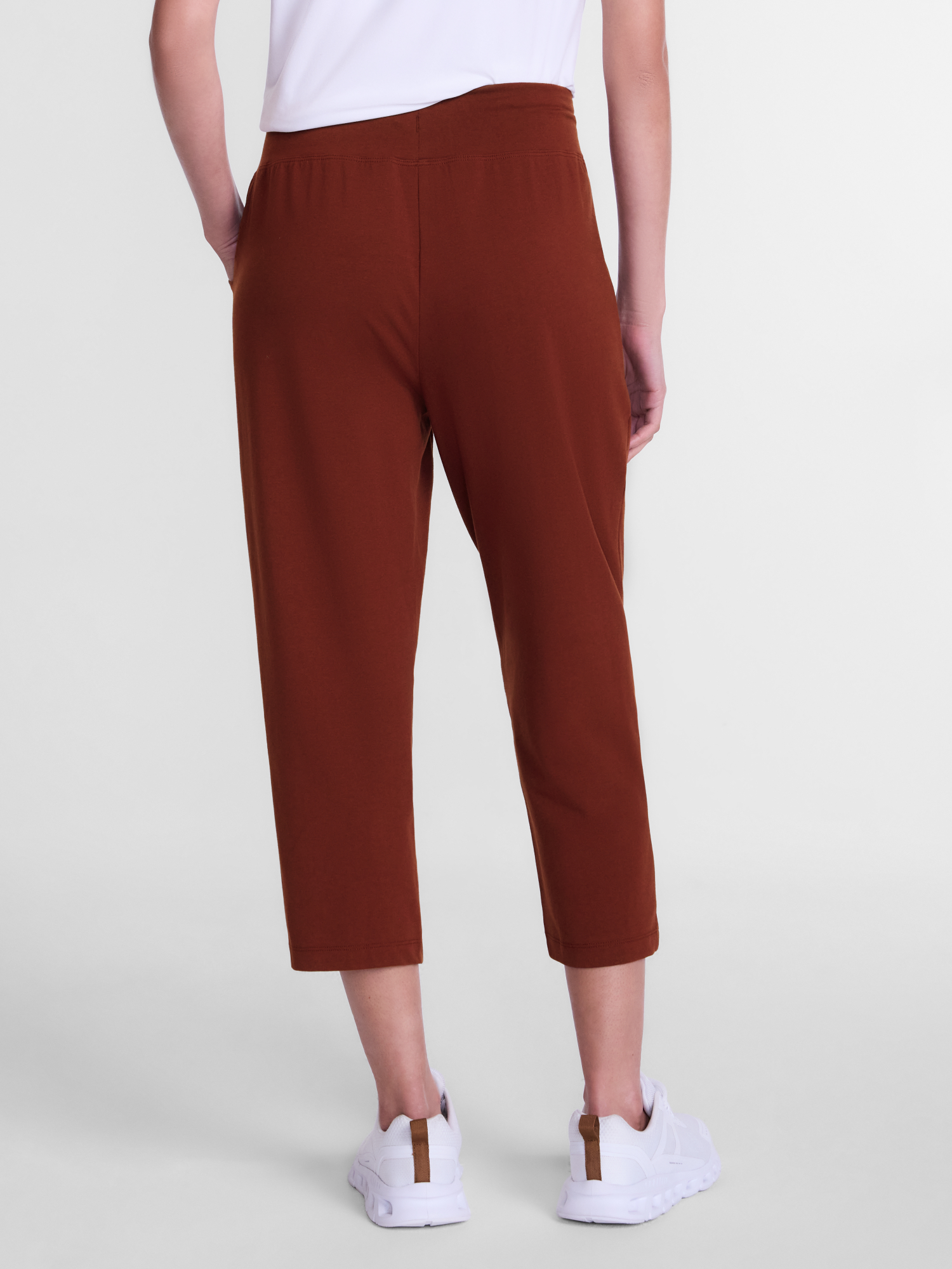 Pantalones Capri de Tejido de Punto para Mujer y Mujer Plus, Tiro de 22 Pulgadas, Tallas XS-4X 4