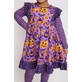 thumbnail image 3 of Millie Loves Lily Girls Purple Halloween Dress & Matching Leggings Set, Size 8, 2PCS, 3 of 5
