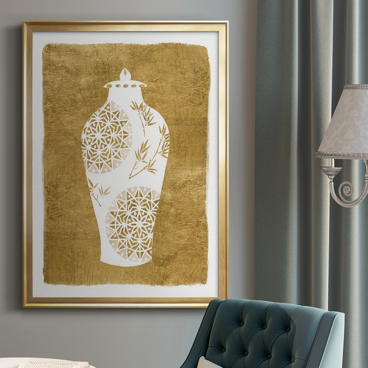 Golden Urn II Premium Classic Framed Print - Ready to Hang