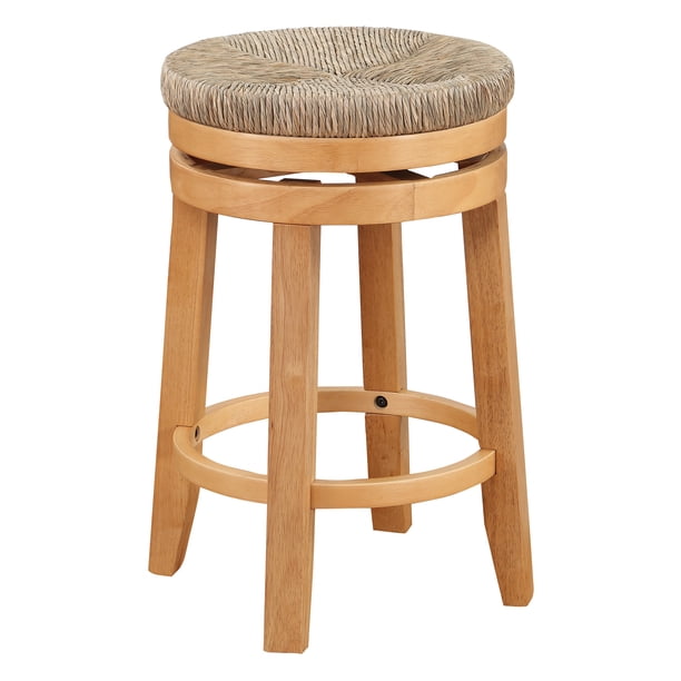 OSP Home Furnishings 2Pack 26" Swivel Counter Stool with Woven