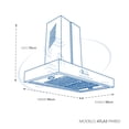 thumbnail image 2 of Campana de Cocina SANAIRE ATLAS 90 CM GRIS METALICO, 2 of 2