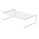 thumbnail image 2 of Organizador De Escritorio Con Soporte Para Monitor De Malla Metálica Para Consola De Juegos, TV, Monitor De Computadora, Grande, Blanco Sunnimix Soporte para portátil, 2 of 7