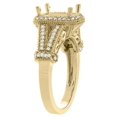 thumbnail image 3 of 10K Yellow Gold Natural Morganite Ring Octagon 8x6mm Diamond Accent, size 10, 3 of 4