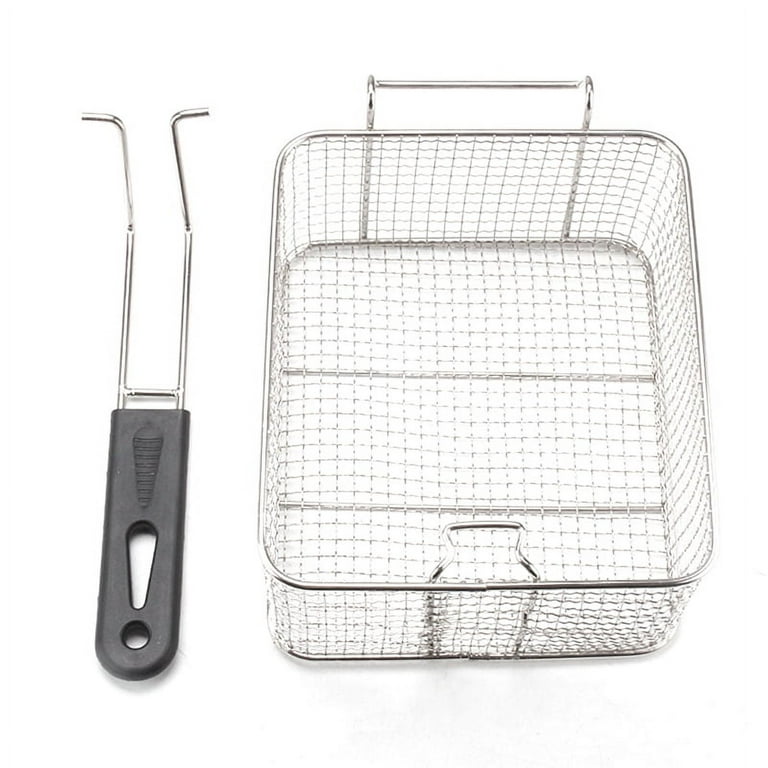 Small Fryer Strainer Basket And Handle 304 Stainless Steel - Temu