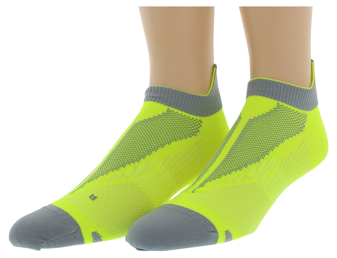 Nike Mens Elite Run Lightweight No Show Tab Socks Volt