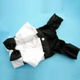 thumbnail image 4 of Promotion Clearance! Dog Shirt Small Dog Clothes Puppy Pet Stylish Suit Bow Tie Costume Wedding Shirt with Black Tie Dog Prince Wedding Bow Tie Suit S-XXL, 4 of 6