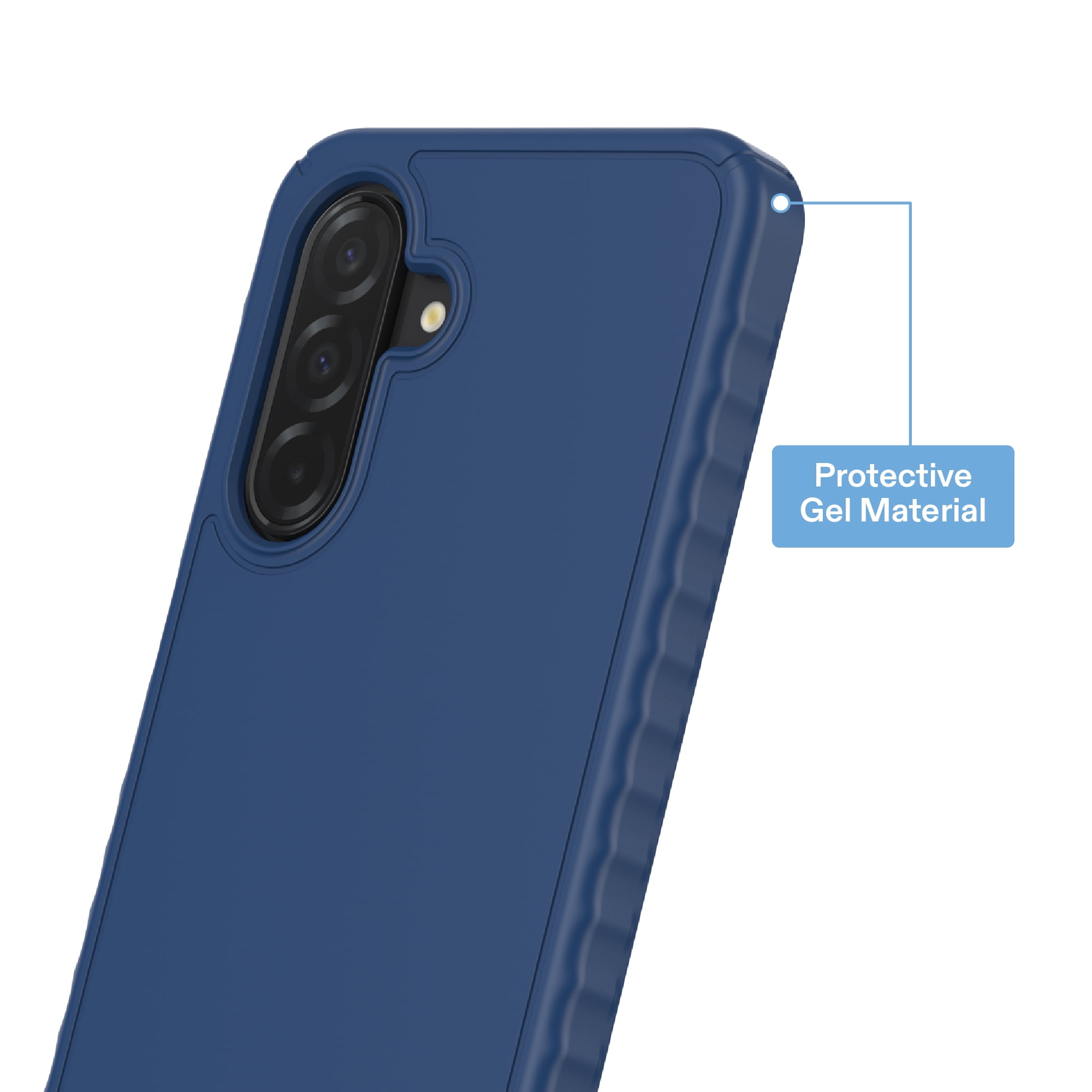 onn Protective Gel Phone Case for Samsung Galaxy A26 5G - Blue