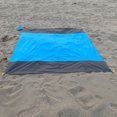 thumbnail image 3 of LJNYFDC Foldable Outdoor Blanket Outdoor Picnic Blanket with Stake Carabiner Drawstring Waterproof Sandproof Foldable Machine Washable Camping Rectangle Blanket, 3 of 7