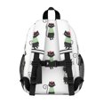 thumbnail image 3 of Black Cat and Sweater White Pattern Backpack for School, Cute School Bag with Adjustable Shoulder Straps and Padded Back, 15"x11.42"x5.5", 3 of 5