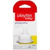 Playtex Baby Naturalatch Most like Mom Silicone Baby Bottle Nipples, Fast Flow, Pack of 2 Nipples (Compatible with all Playtex Baby Bottles)