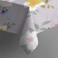 thumbnail image 3 of Pioneer Flower Floral Print Pattern Rectangle Tablecloth 60"x84",Waterproof Polyester Rectangle Table Cloth, Wipeable Spillproof Polyester Tablecloth for Dining, Camping, Indoor and Outdoor, 3 of 5