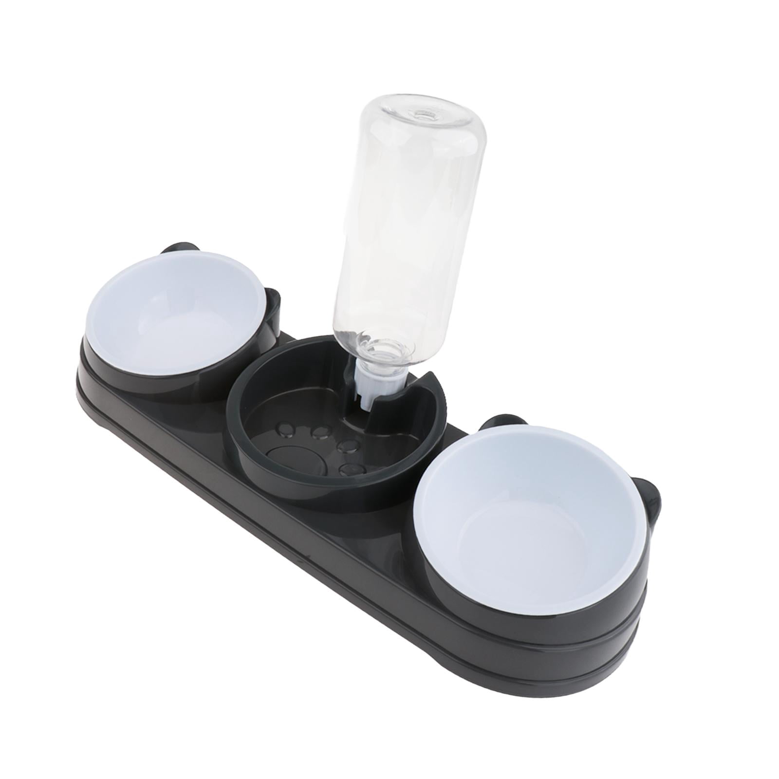 Cat Feeding Bowls Raised Waterer Food Tray Ergonomic Tilt PP Material for Indoor Cats and Puppies