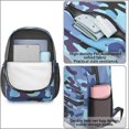 thumbnail image 4 of 17 Inch Lightweight Backpack,PVC Waterproof Oxford Fabric, Ergonomically Designed, with Large Capacity, Camouflage Print, 4 of 5