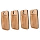 thumbnail image 5 of Plato de aperitivos de vino con soporte para copas, bandeja para aperitivos, adorno de madera, suministros para regalos 4 piezas, 5 of 7