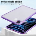 thumbnail image 6 of Allytechgroup Clear Case for iPad mini 5/mini 4, Slim Lightweight Hard PC Case Anti Yellowing Full Body Protection Shockproof and Anti-Scratch for iPad Mini 4/5 7.9 Inch, Purple, 6 of 7