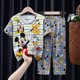 thumbnail image 1 of Conjunto de pijamas de manga corta para niños, ropa de dormir para bebés, pantalones de Mickey, Minnie, Spiderman, Sofía, 1 of 4