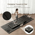 thumbnail image 2 of Treadmill Mat 68"x24" to 79"x35.5" Foldable Non-Slip Exercise Equipment Mat, Shock Absorbing Floor Protector for Walking Pad, Home Gym, Carpet & Hardwood Floors, 2 of 7