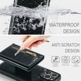 thumbnail image 6 of Tarise 2 in 1 Detachable Wallet Case for iPhone 14 Pro, Glitter PU Leather Card Holder Money Pocket Shockproof Kickstand Magnetic Hybrid Phone Back Protective Cover for iPhone 14 Pro 6.1 inch, Black, 6 of 11