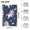 thumbnail image 3 of Unicorns Astronaut Planets Ring Binder Notebook Journey Note Diary College Ruled Spiral Notebook Study Loose Leaf Paper A5 60 Pages, 3 of 8