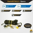 thumbnail image 2 of KwikSafety (Charlotte, NC) TSUNAMI KIT (Premium BRAIDED ROPE) Vertical Lifeline, 1-D Ring Safety Harness, Lightweight Tool Lanyard, Roof Anchor, 10L Dry Bag ANSI OSHA Fall Protection System | 25 FT., 2 of 6
