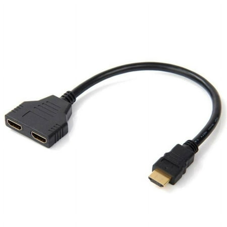 1-in-2 4K HDMI Splitter Adapter 2.0 Converter Out 1 For TV UHD Male Female W7V1