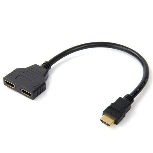 1-en-2 4K Adaptateur Diviseur HDMI 2.0 Convertisseur sur 1 pour TV Mâle 2 UHD à D7W0