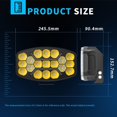 thumbnail image 4 of BUYISI 10 Inch Led Light 24V Trailer Light Adverse Weather Conditions 3535 LED Chips 50000 Hours Lifespan IP67 Waterproof, 4 of 8