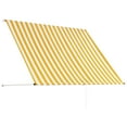 thumbnail image 2 of vidaXL Auvent Rétractable 200x150 cm Jaune et Blanc, 2 of 5