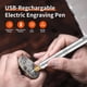 thumbnail image 2 of Juego de Bolígrafos de Micrograbado Eléctricos, Herramientas Rotativas Inalámbricas Recargables por USB, 37000 PRM y Bajo de Ruido, para Joyería de Madera y Piedra., 2 of 6