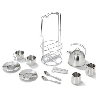 Melissa & Doug Let's Play House! Stainless Steel Pots & Pans Play Set