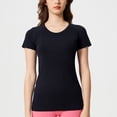 thumbnail image 7 of Oplxuo Women Seamless Workout Shirts Short Sleeve Athletic Top Yoga Gym Running T-Shirts, 7 of 7